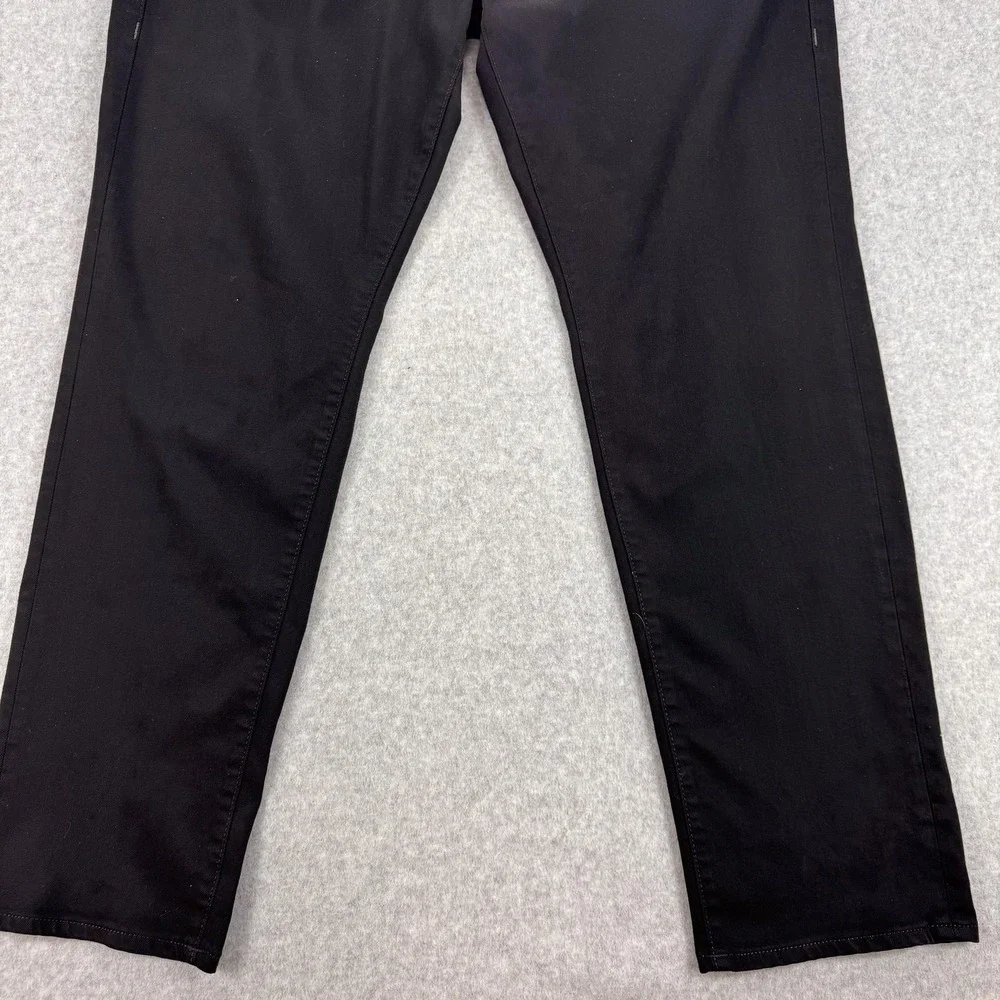 True Religion Jeans Mens 40 Black Wash Geno Slim Tapered Stretch Denim 44x33